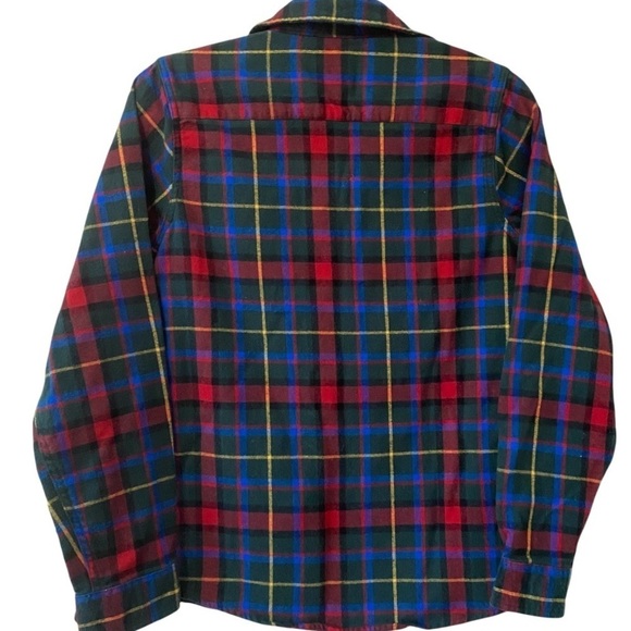 L.L. BEAN Plaid 100% Cotton Button Down Long Sleeve Flannel Over Shirt - Picture 2 of 8